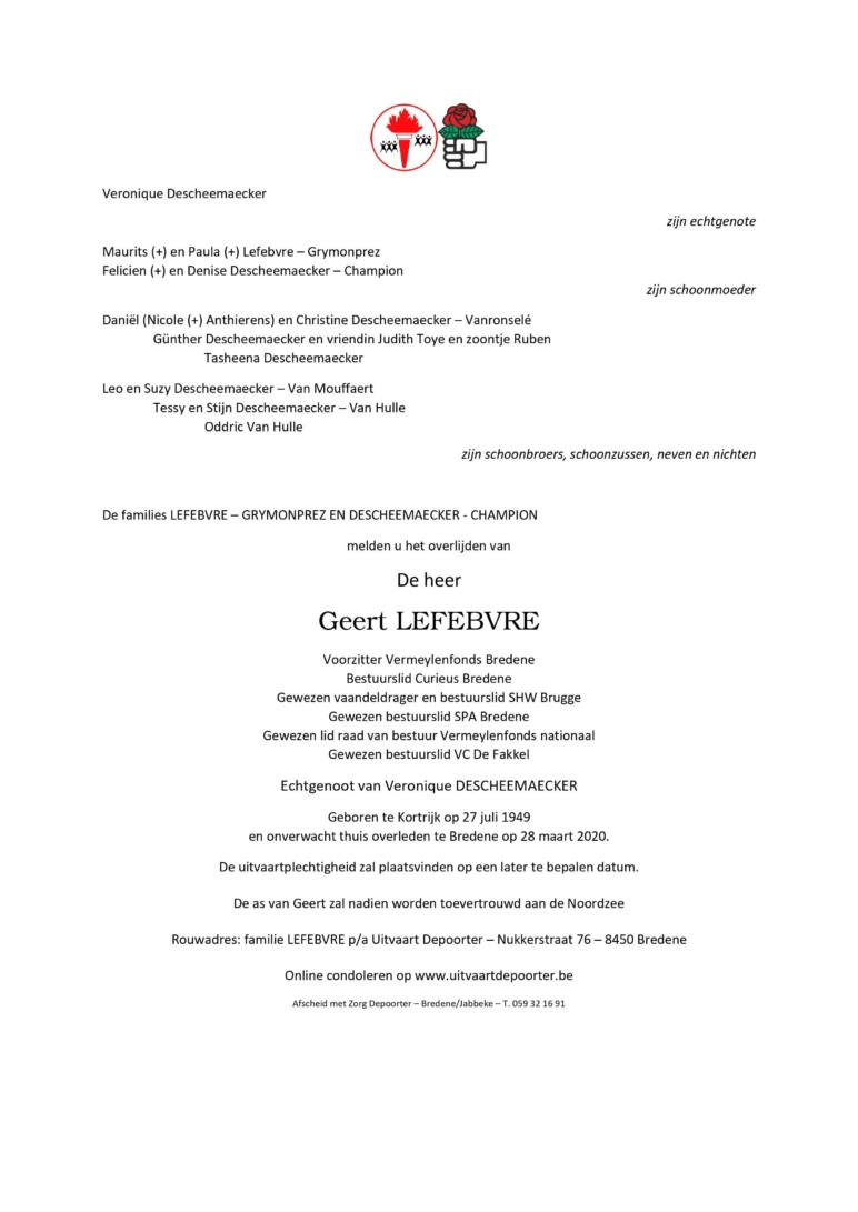 Brief Geert