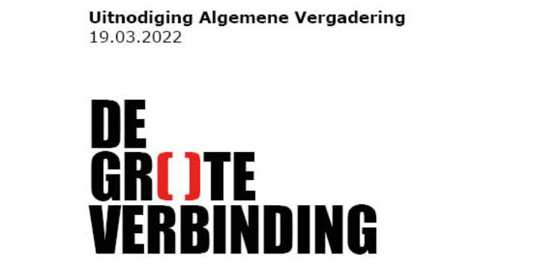 Av De Grote Verbinding 19 Maart 2022 Titel